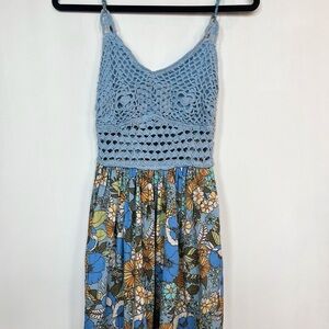 Crochet Top Floral Dress